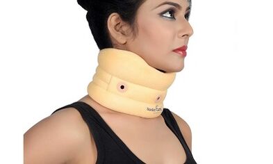 ngagem kerah sareng oseochondrosis cervical